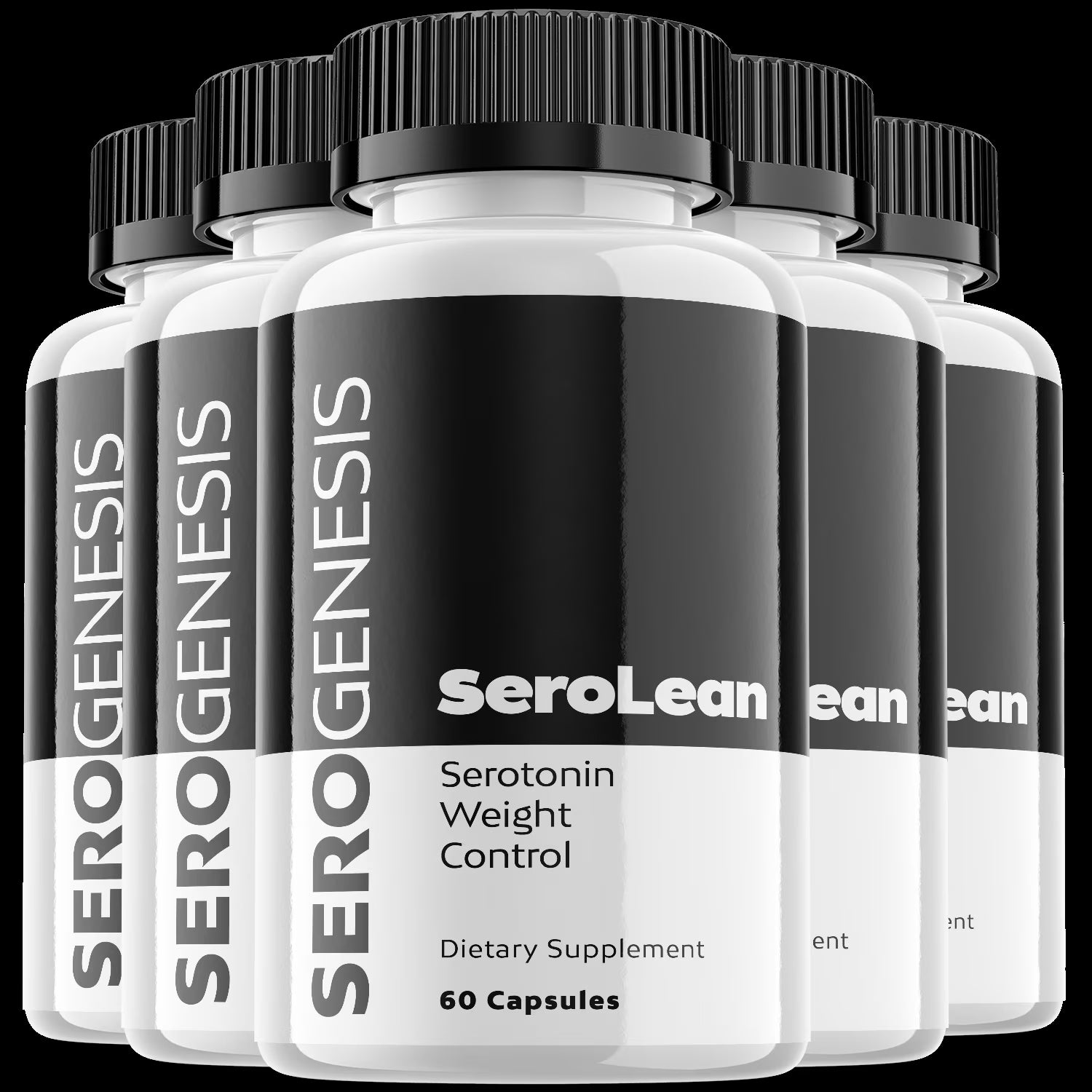 Serogenesis Serolean Keto Weight Loss Formula - 5 Pack Dietary Supplements for Enhanced Energy, Focus, and Metabolism - Advanced Raspberry Ketones Fat Burn - 300 Capsules