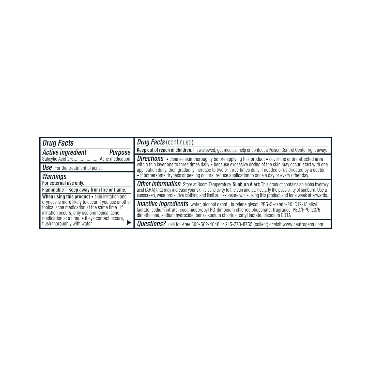 Neutrogena Rapid Clear Maximum Strength Acne Treatment Pads with Salicylic Acid - 60 Count Resealable Jar for Effective Pimple Control and Oil Removal