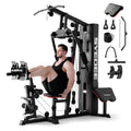 Home Gym Station with 150 lbs Weight Stack - Complete Full-Body Training Equipment