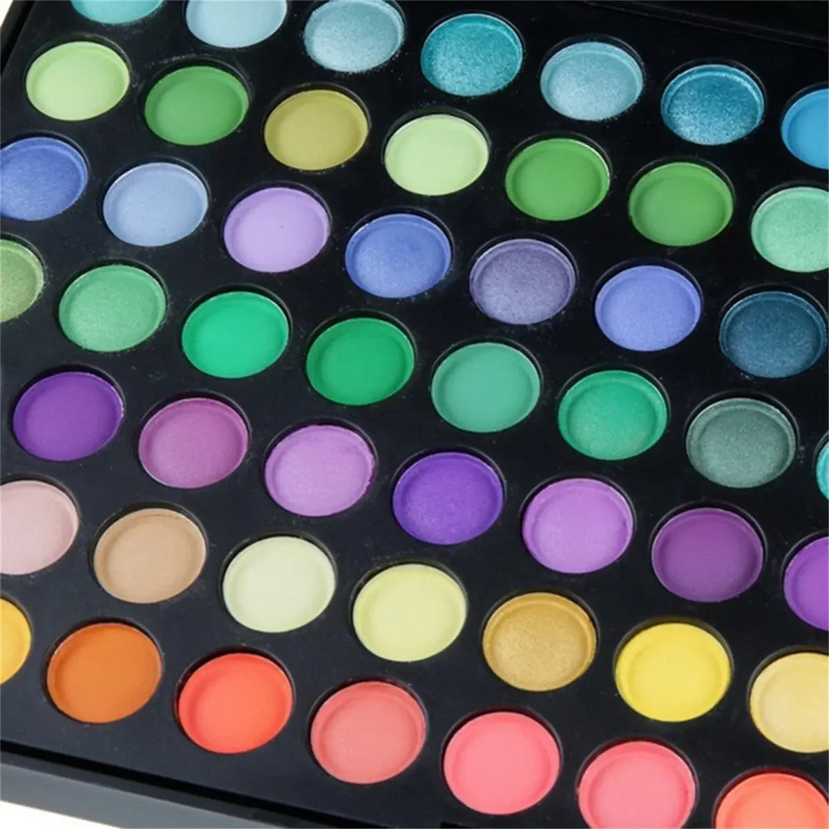 120-Color Waterproof Eye Makeup Set - Nude Eyeshadow Palette with Glitter and Matte Pigmented Pressed Powders