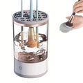 Portable Electric Makeup Brush Cleaner with USB Connectivity and Rubber Brush Collar