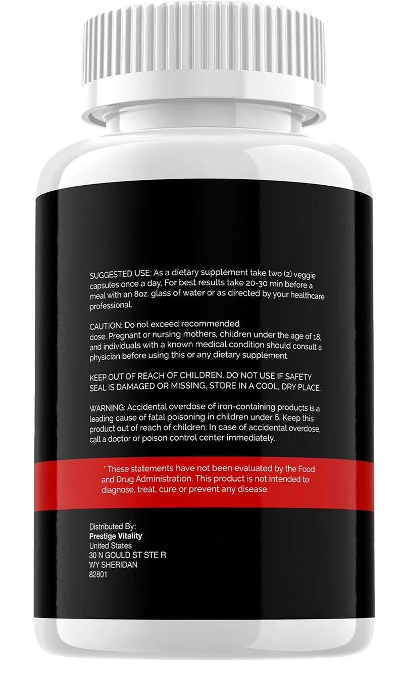 Prolong Power Pills Supplement - Advanced All-Natural Support Formula (120 Capsules, 2 Pack)