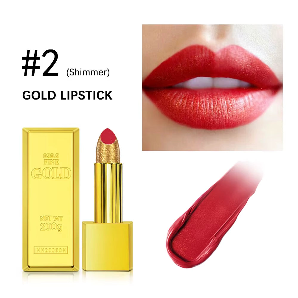 Glitter Infused Moisturizing Lipstick Set - Long Lasting Velvet Matte and Shiny Lip Gloss Collection