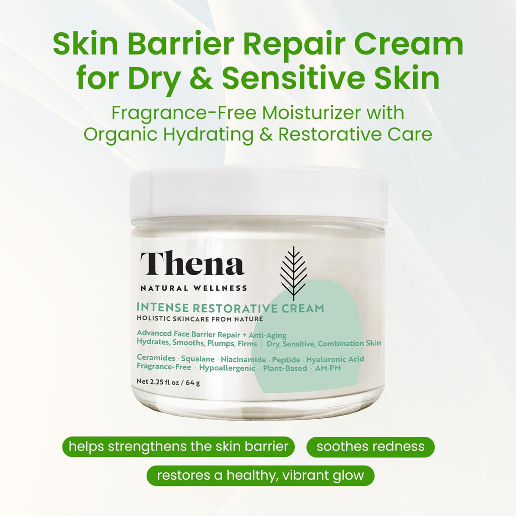 Advanced Skin Barrier Repair Moisturizer for Dry Sensitive Skin with Ceramides, Niacinamide, Hyaluronic Acid, Squalane, and Anti-Aging Peptides - Fragrance-Free Hydration and Soothing Recovery