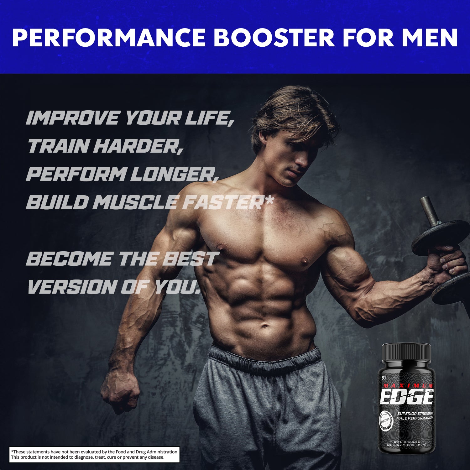 Maximum Edge Male Pills- Overall Wellness and Strength (5 Pack)