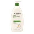 Aveeno Daily Moisturizing Body Lotion for Normal to Dry Skin, Moisturizer with Soothing Prebiotic Oat, Non Greasy, Non Comedogenic, Fragrance Free Body Lotion for Women & Men, 18 Fl Oz