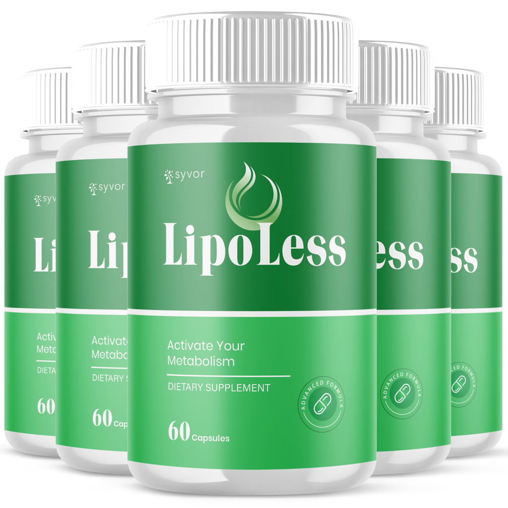 (5 Pack) Lipo Less Advanced Energy & Fitness Supplement Lipoless 300 Capsules