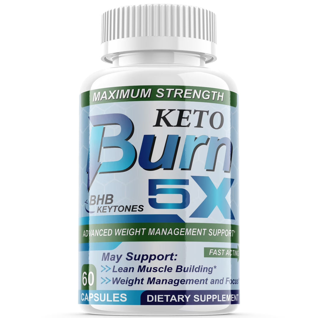 Keto Burn 5X Advanced Weight Management Support - Appetite Control Supplement, 60 Capsules