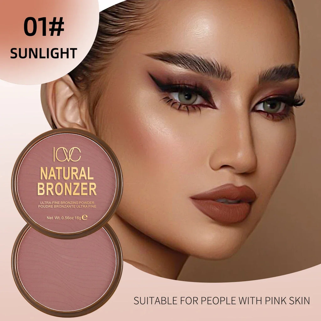 Matte Bronzer and Contour Palette for Dark Skin - Natural Profile Powder and Concealer for Flawless Makeup Setting