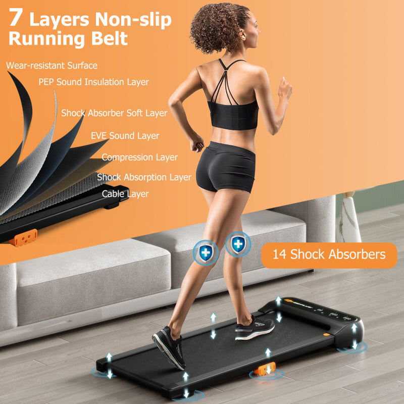 Under-Desk Walking Pad Treadmill for Home and Office with Remote Control Features