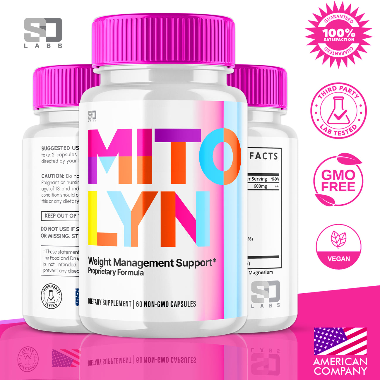 (3 Pack) Mitolyn Advanced Weight Loss Support Mito Lyn Maximum Strength 180Ct