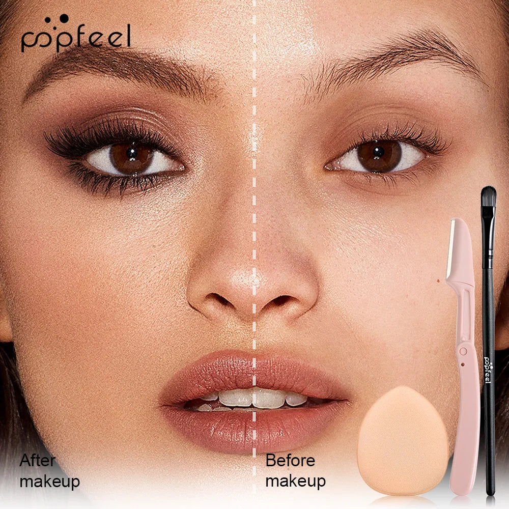 Professional Makeup Kit: Complete Set with Glitter Eyeshadow, Blush, Lipstick, and Foundation - Ideal Gift for Women