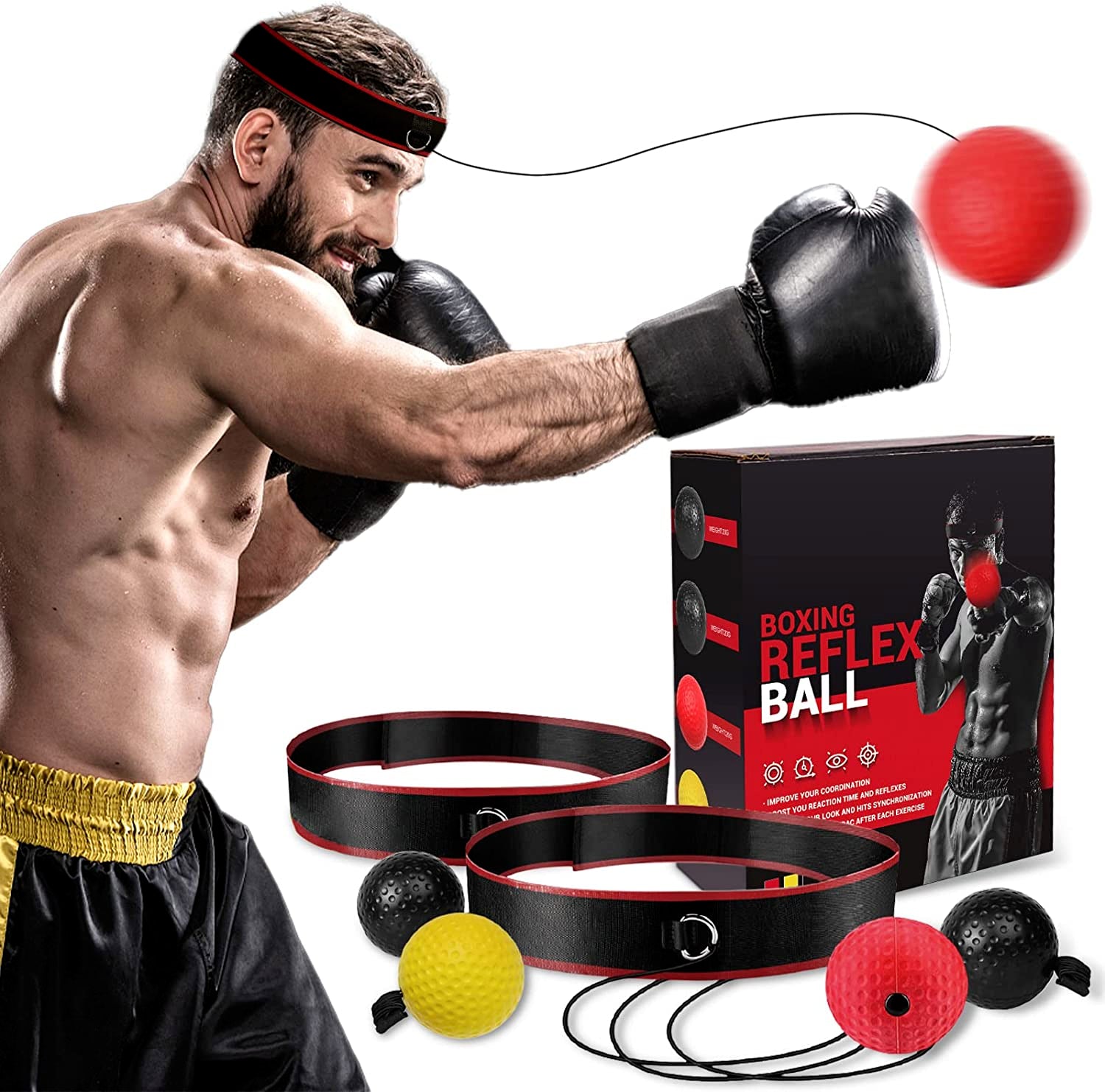 Boxbollen Original with App - Endorsed MMA Training Boxing Ball