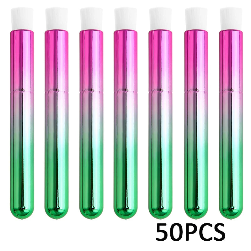 Eyelash Cleaning Brushes and Lash Shampoo Tools - 50/100PCS Set for Deep Cleaning, Blackhead Removal, and Eyelash Extensions