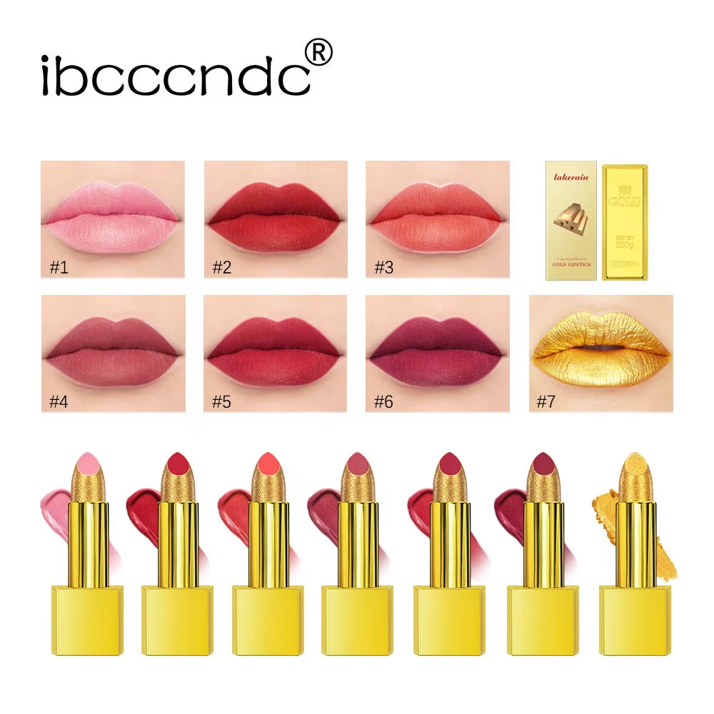 Glitter Infused Moisturizing Lipstick Set - Long Lasting Velvet Matte and Shiny Lip Gloss Collection