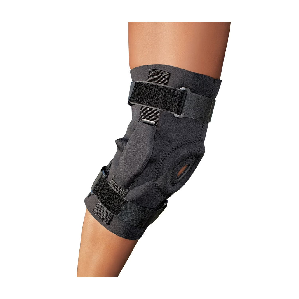 Brand Adjustable Hinged Knee Br, Black/Gray, 1 Br