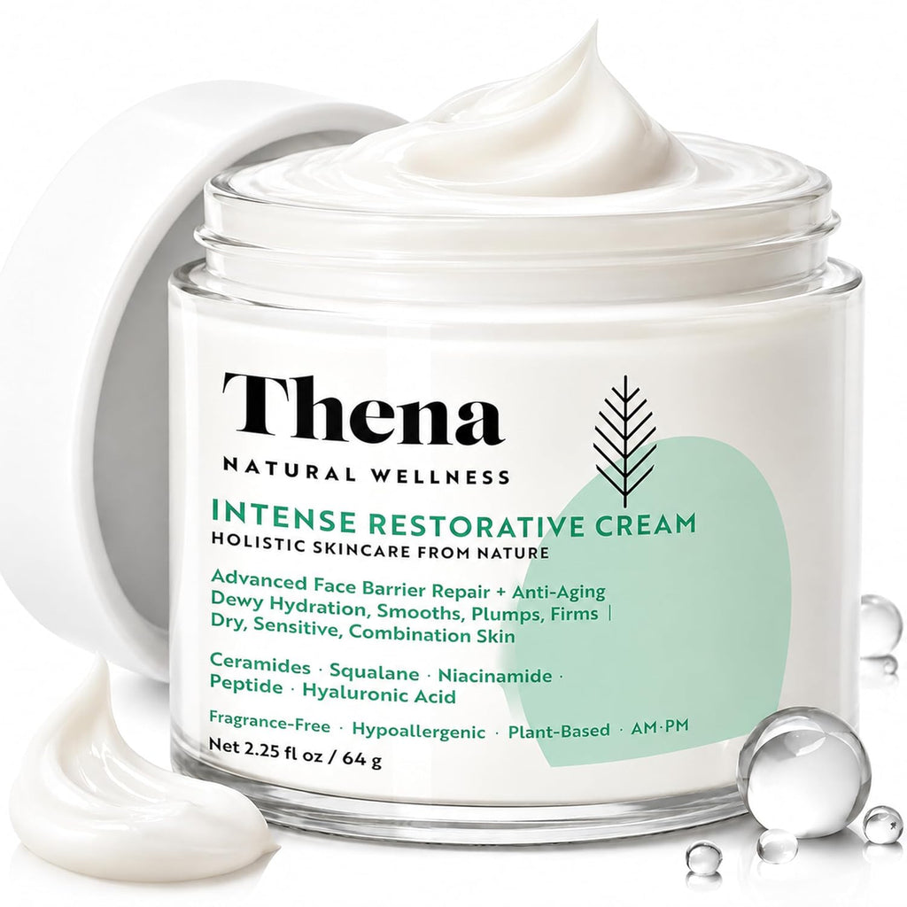 Advanced Skin Barrier Repair Moisturizer for Dry Sensitive Skin with Ceramides, Niacinamide, Hyaluronic Acid, Squalane, and Anti-Aging Peptides - Fragrance-Free Hydration and Soothing Recovery