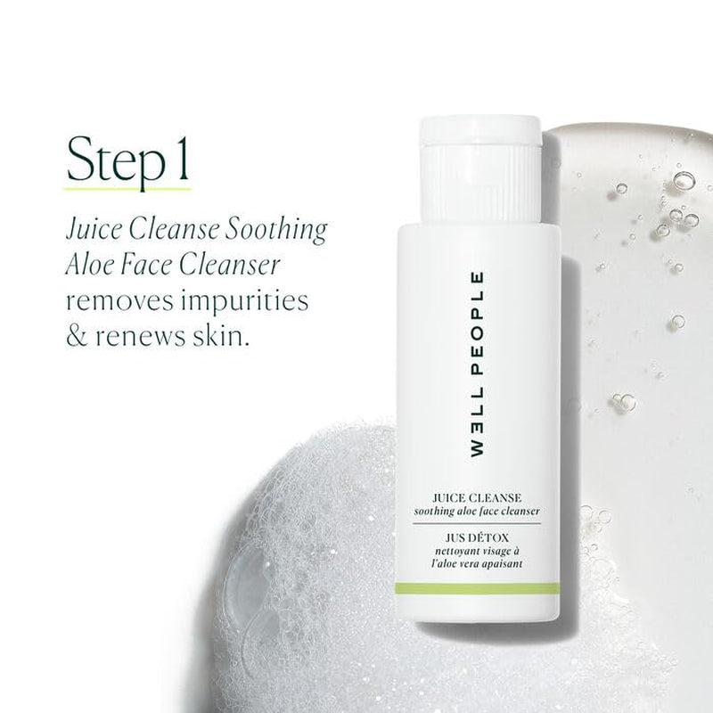 Plant Power Skincare Essentials Mini Set: Comprehensive Cleansing, Hydrating, Exfoliating, and Nourishing Kit, Vegan and Cruelty-Free