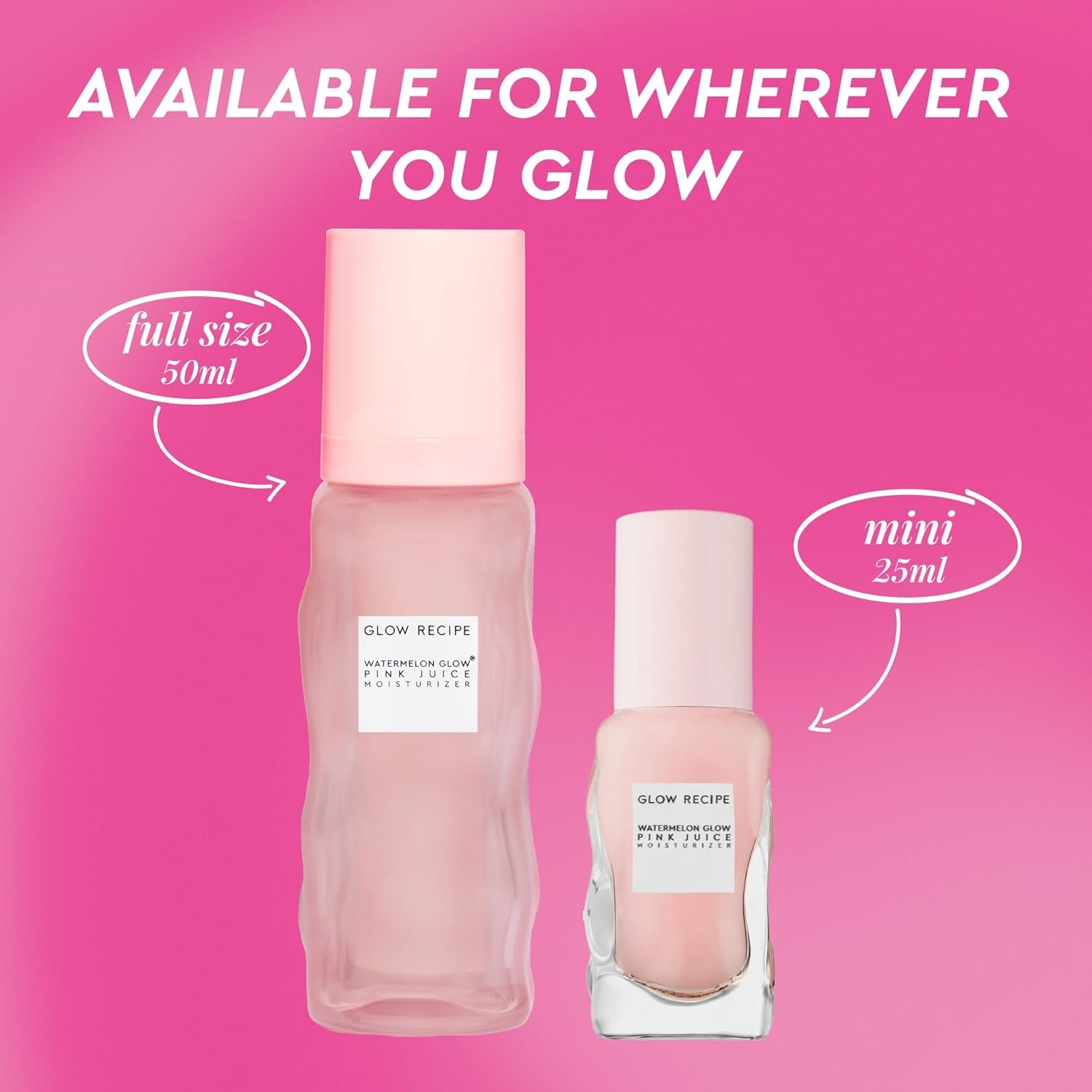 Pink Juice Water Gel Moisturizer - Korean Oil-Free Hydrating Hyaluronic Acid Formula for Oily Skin, Non-Comedogenic, Long-Lasting (50ml)