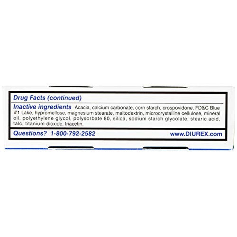 Diurex Water Pills + Pain Relief - Relieve Water Bloat, Cramps, & Fati