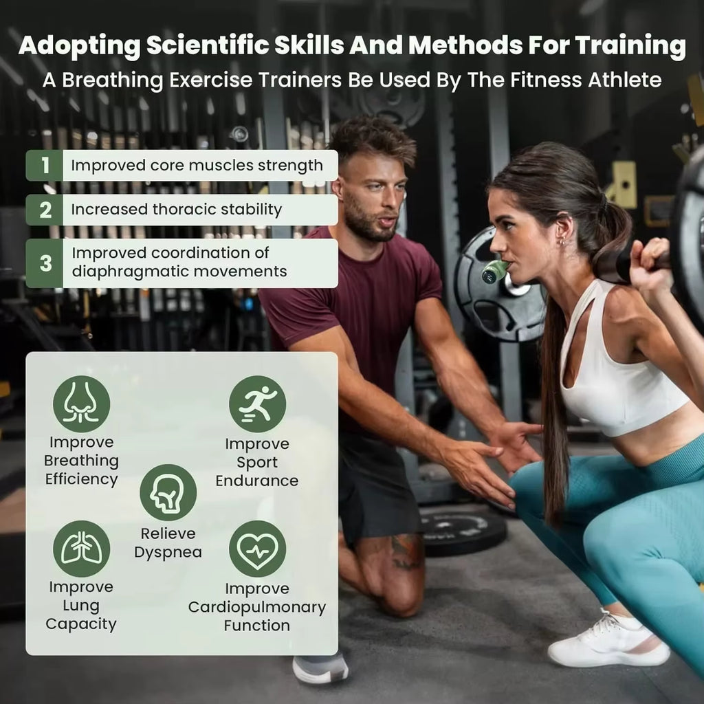 Professional Lung Trainer and Breathing Exerciser for Enhanced Respiratory Strength and Performance