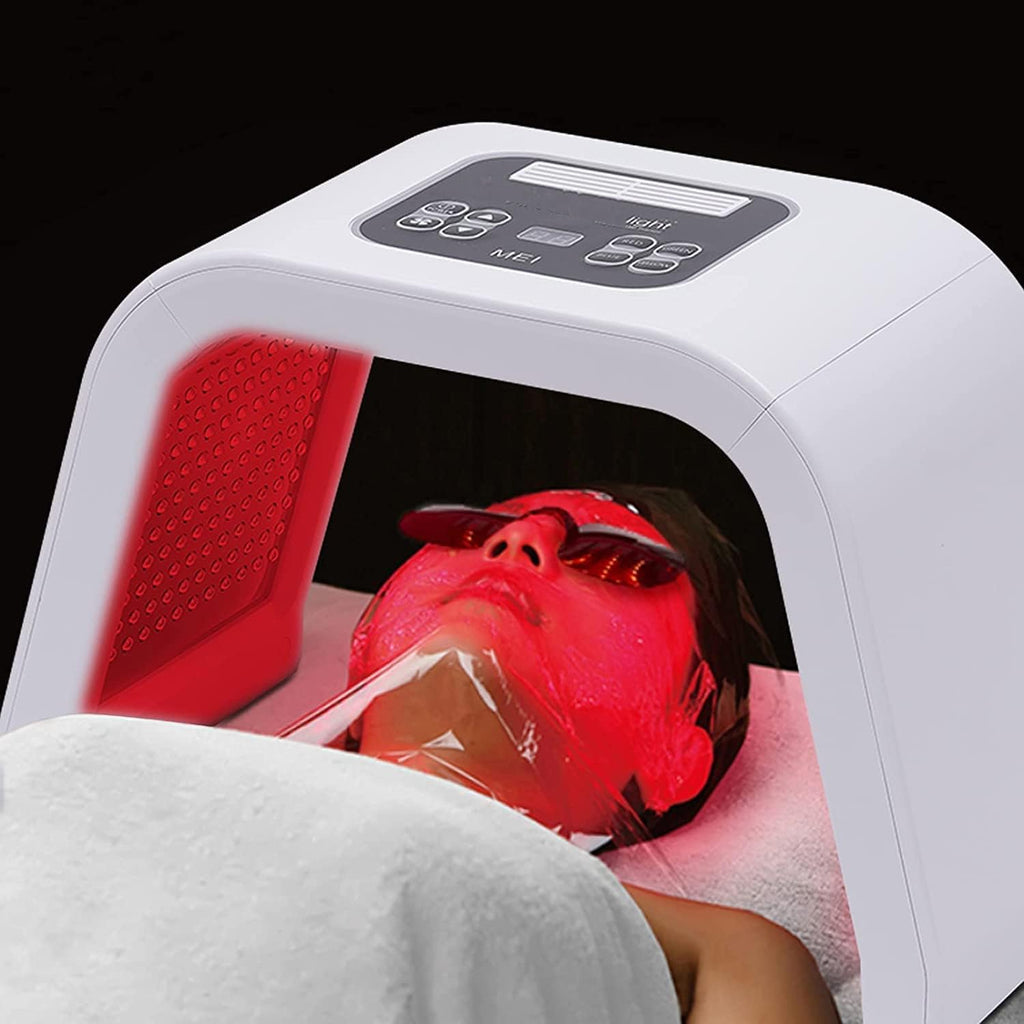 Infrared LED Facial Light Therapy Mask - Derma Plus Photonic Skin Care Device