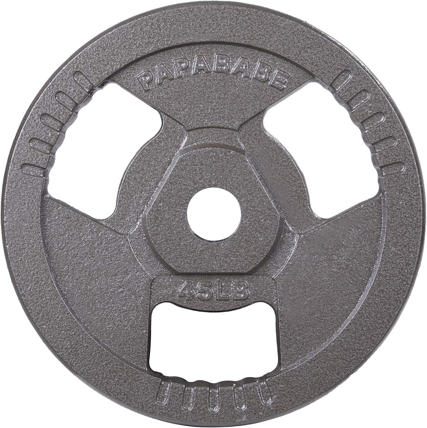 Olympic Grip Weight Plates - 2-Inch Sets for Strength Training and Weightlifting (Single 45 LB)