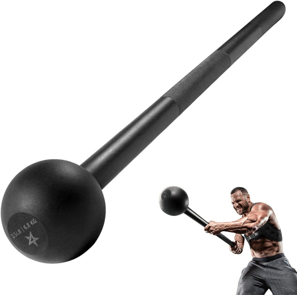 Steel Mace Bell for Enhanced Strength Training - Versatile Full Body Workouts for Muscles, Shoulders, Grips, and Forearms - Available in 5 to 30 LB Options for All Fitness Levels