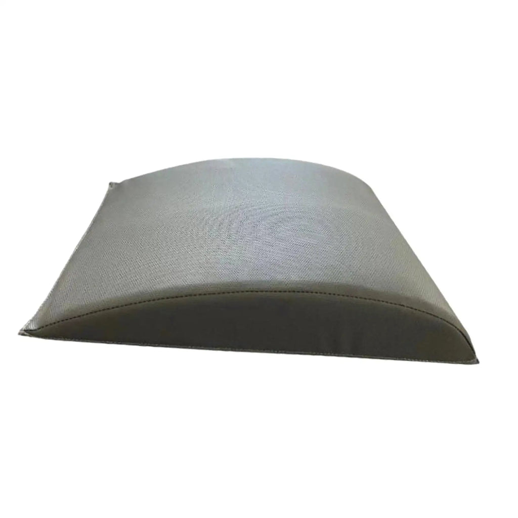 PU Leather Padded Abdominal Exercise Mat with Curved Back Support for Core Training