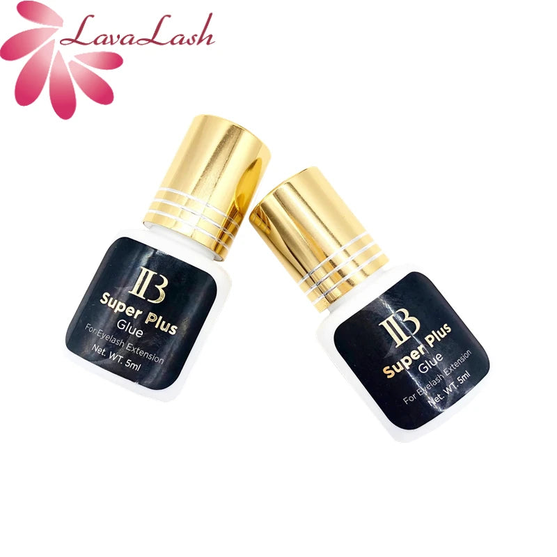 IB Super Plus Eyelash Extension Adhesive - Original Ibeauty Gold Cap Black Glue (5/10 Bottles)
