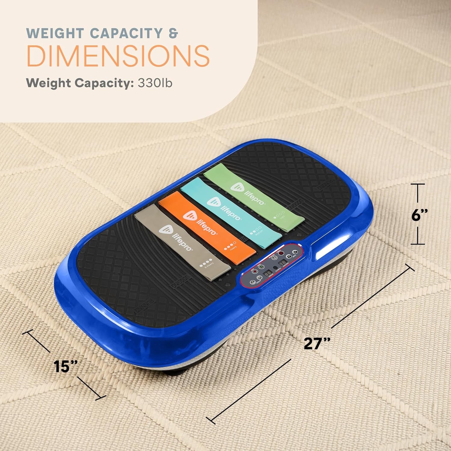 Waver Vibration Plate Exercise Machine for Enhanced Lymphatic Drainage and Comprehensive Full-Body Workouts with Resistance Bands – Professional Fitness Equipment for Strength and Toning