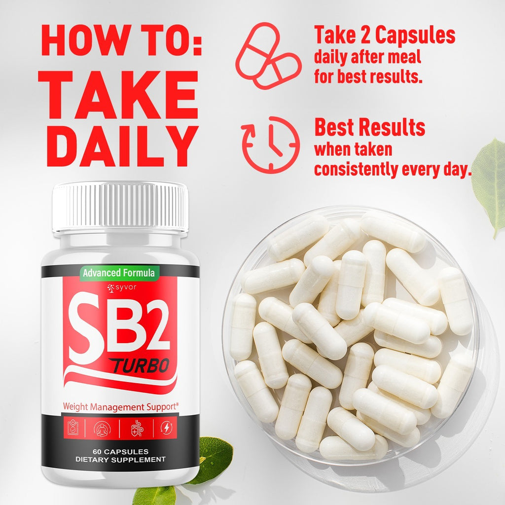 (3 Pack) SB2 Turbo Pills Advanced Energy & Fitness Supplement Sb2Turbo 180 Caps