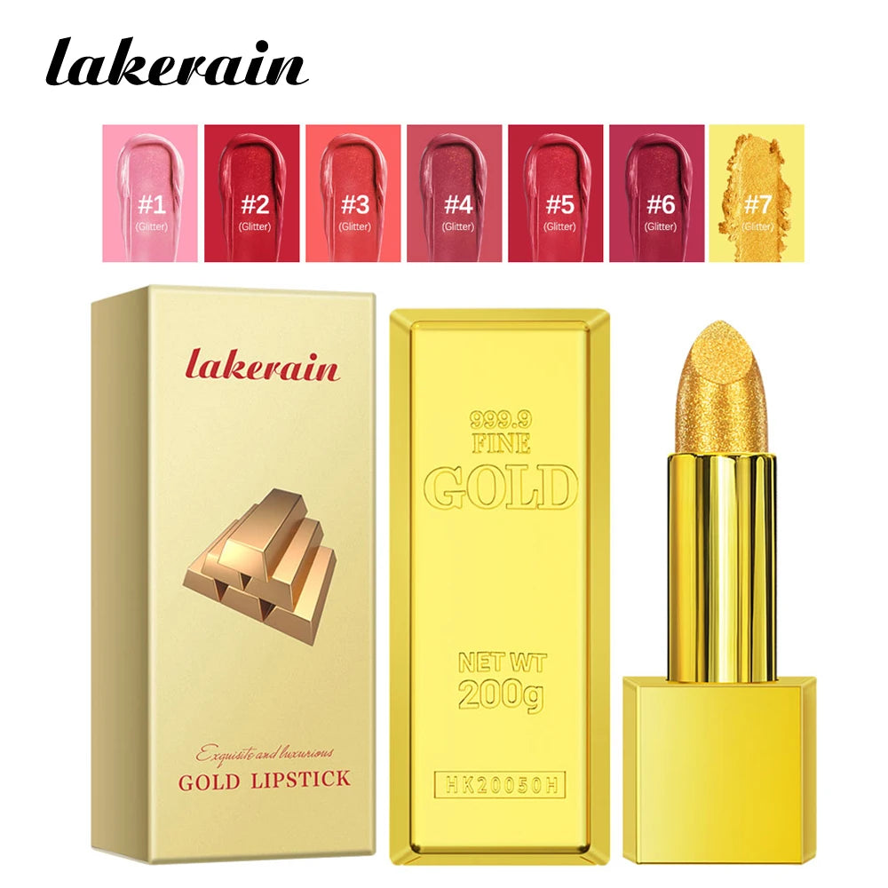 Glitter Infused Moisturizing Lipstick Set - Long Lasting Velvet Matte and Shiny Lip Gloss Collection