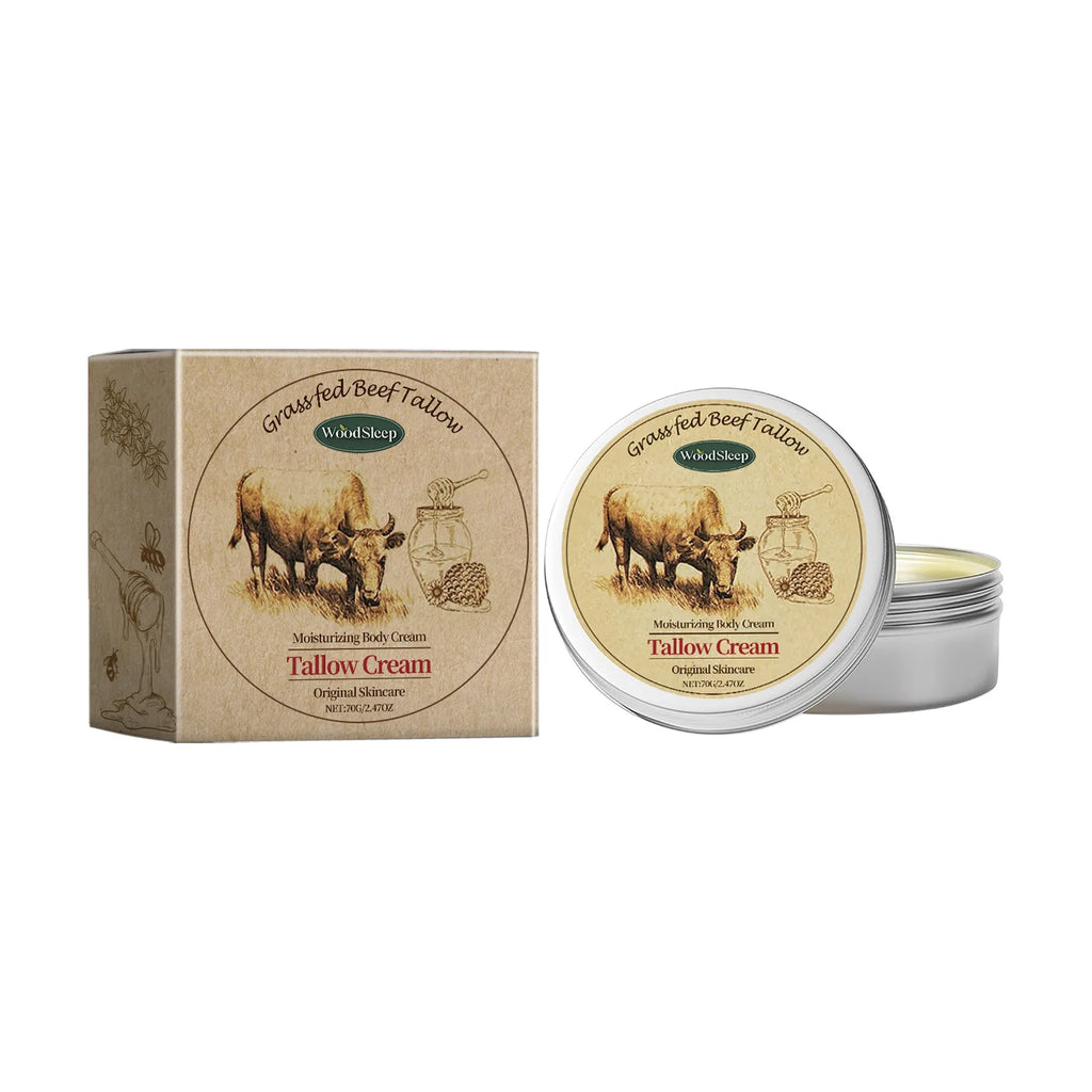 Beef Tallow Moisturizing Face Cream and Body Lotion for Facial Redness Repair, Soothing, Brightening, and Nourishing Skin Care