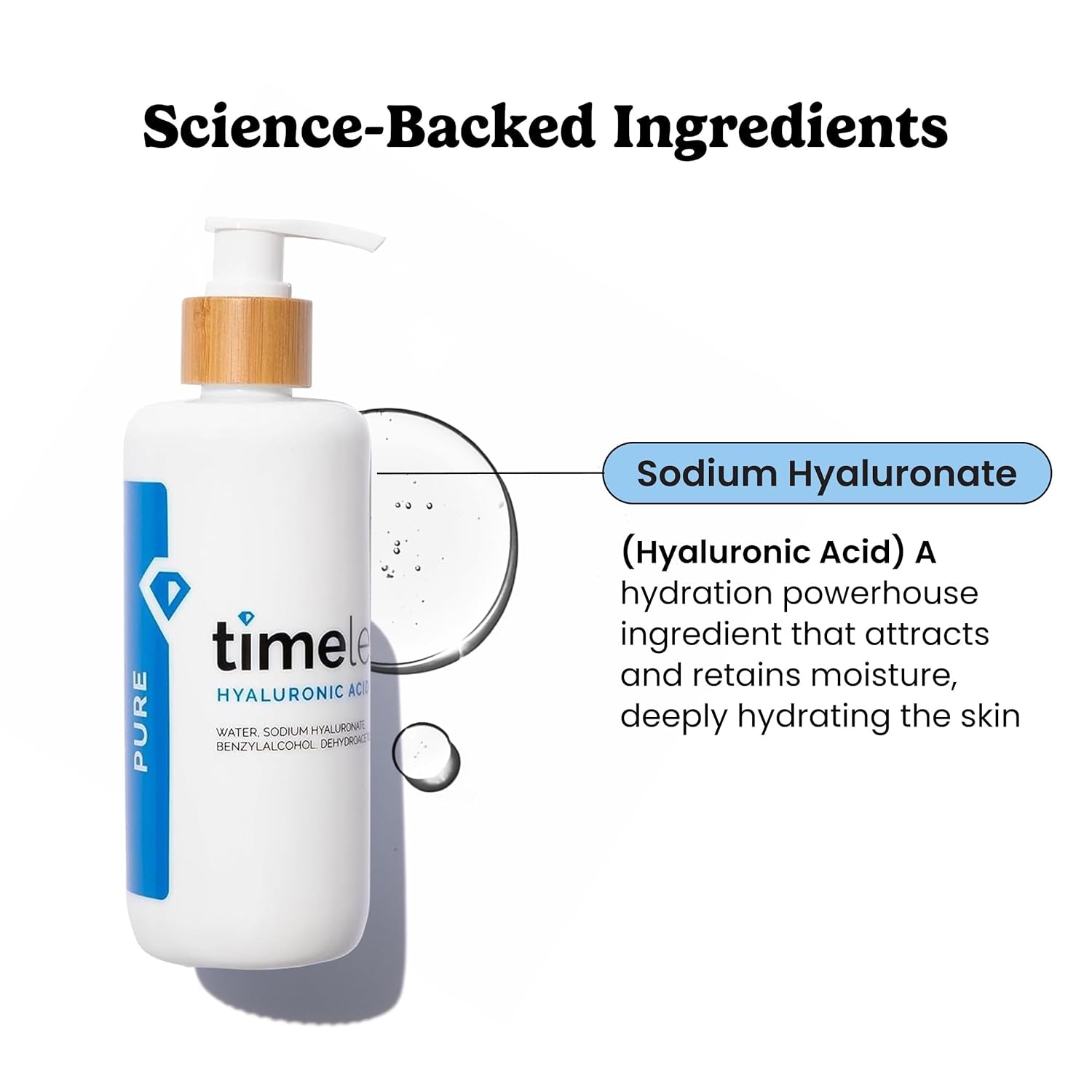 100% Pure Hyaluronic Acid Serum - Fragrance-Free Hydrating Face Serum for Skin Care - 8 Oz