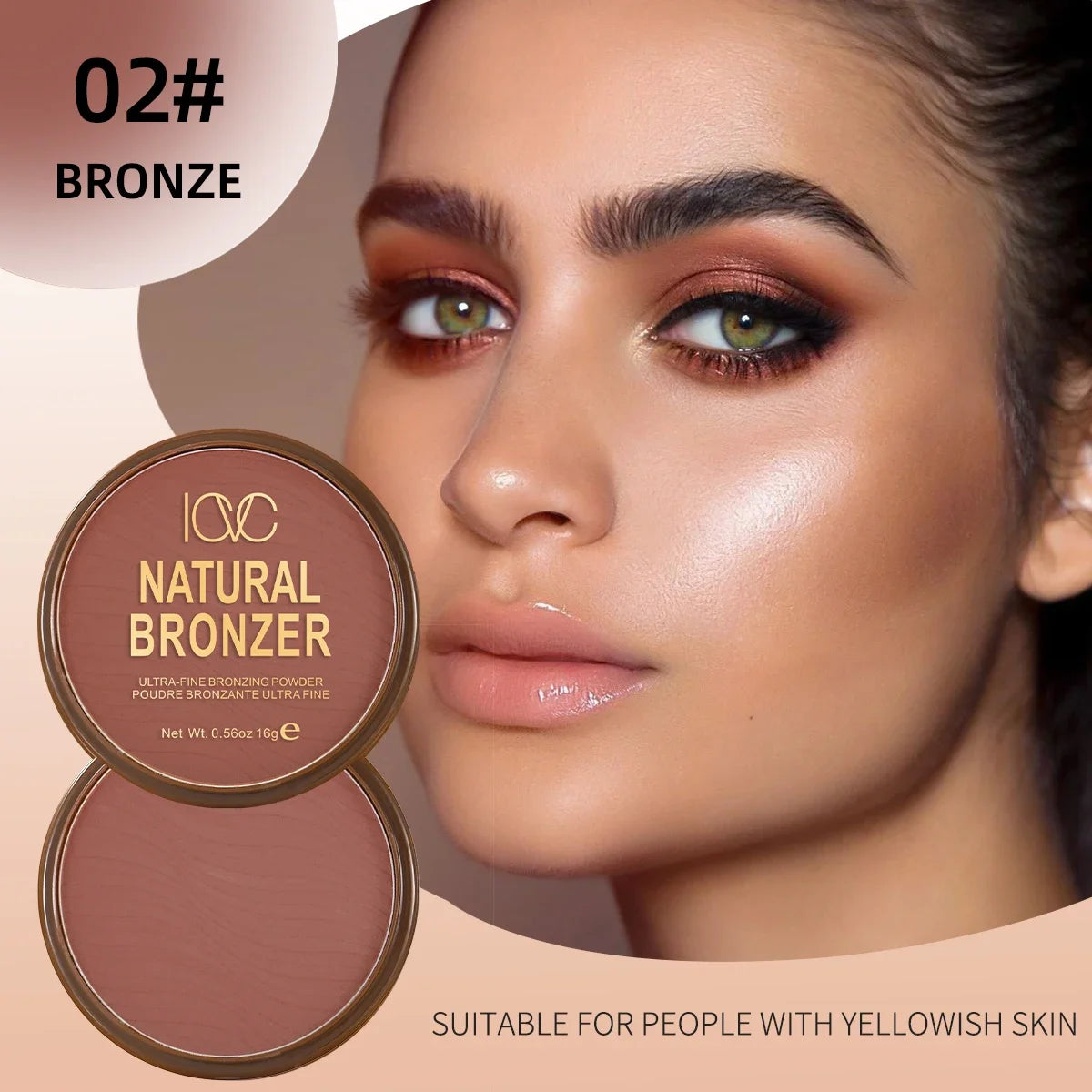 Matte Bronzer and Contour Palette for Dark Skin - Natural Profile Powder and Concealer for Flawless Makeup Setting