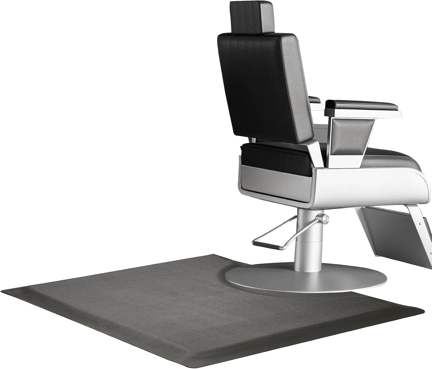 Salon Mats for Hairstylist Standing 35.8"X27.9" Barber Shop Salon Floor Chair Mat - Black Square Anti-Fatigue Salon Floor Mat -1/2" Thick Comfort Hair Cutting Hairdressing Equipment