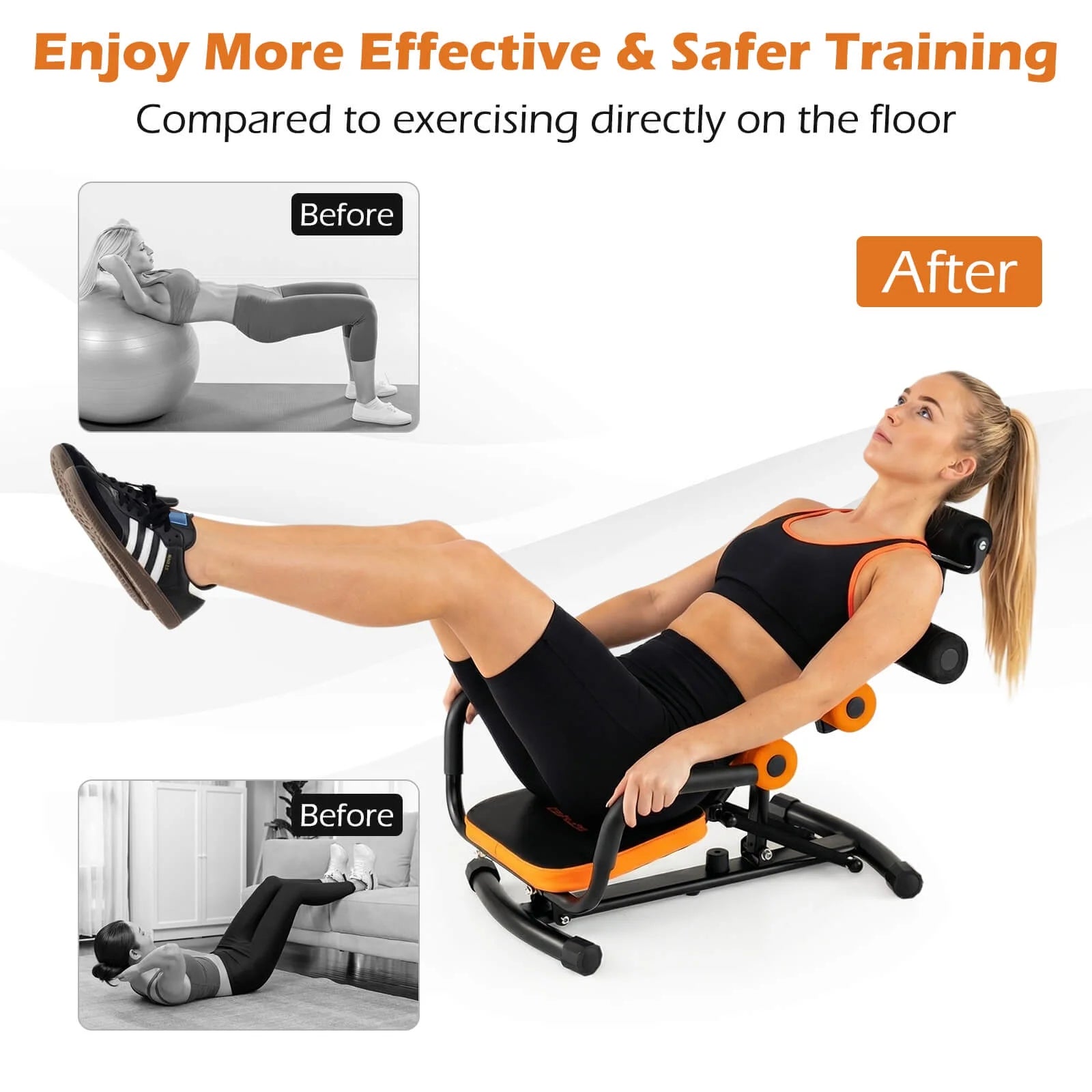 Core Ab Trainer Bench - Professional Abdominal Workout Equipment for Gym and Fitness