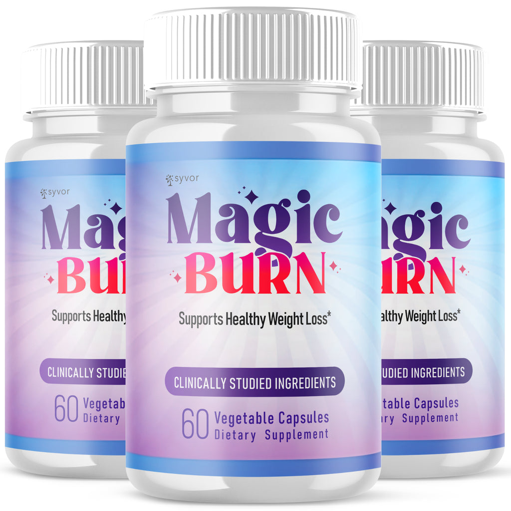 (3 Pack) Magic Burn Advanced Energy & Fitness Supplement Magicburn 180 Capsules