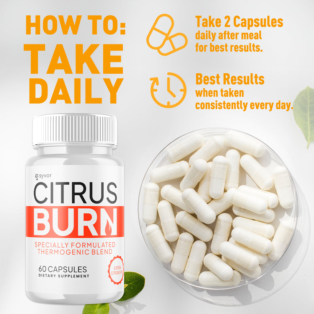 (1 Pack) Citrus Burn Advanced Energy & Fitness Supplement Citrusburn 60 Capsules