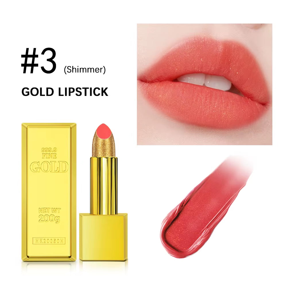 Glitter Infused Moisturizing Lipstick Set - Long Lasting Velvet Matte and Shiny Lip Gloss Collection