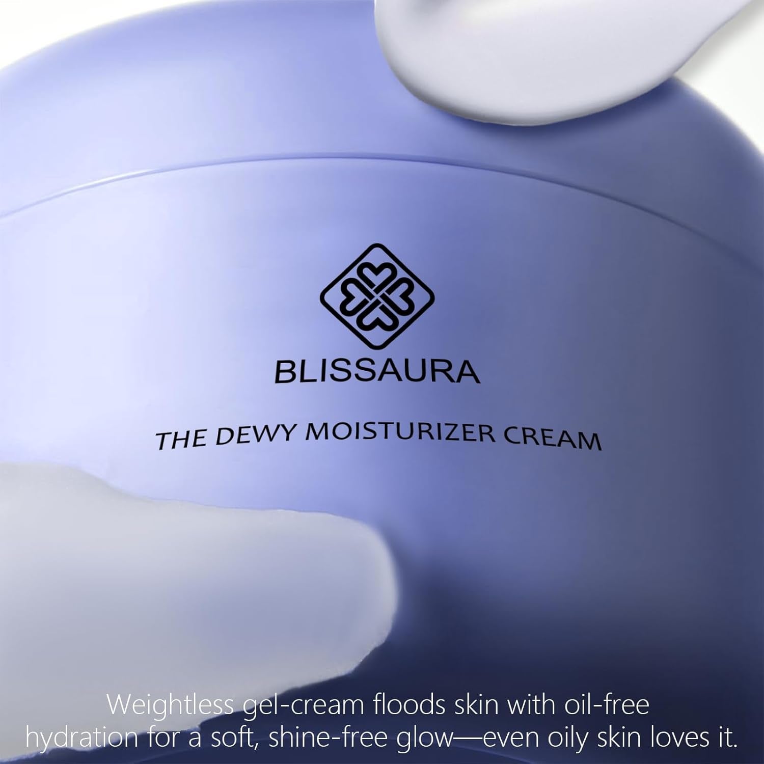 Dewy Skin Hydrating Face Cream with Hyaluronic Acid - Lightweight Moisturizer for Dry and Sensitive Skin - Ideal Makeup Primer for a Radiant Finish - 1.7 Oz