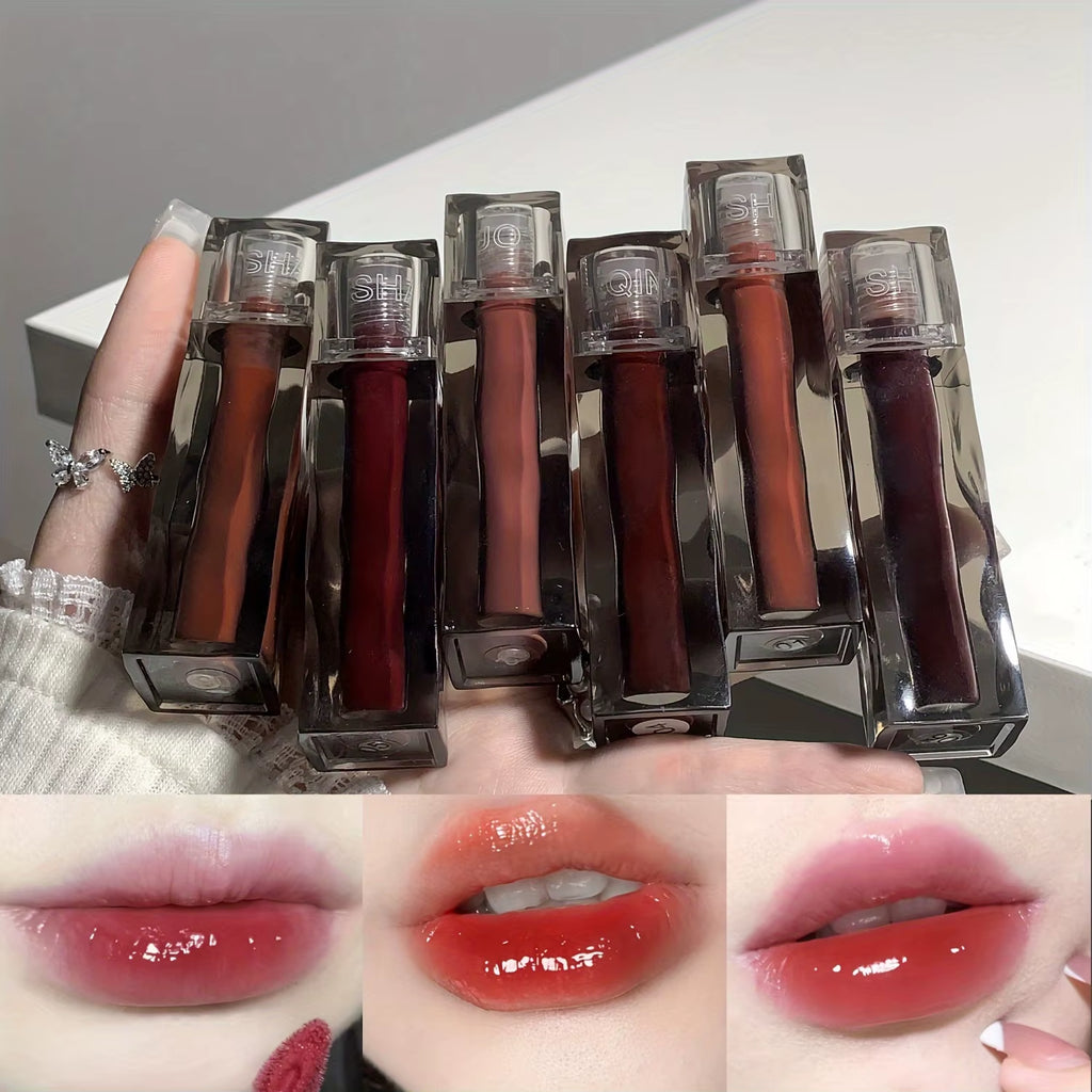 Bear Mirror Lip Glaze - Long-Lasting, Hydrating Liquid Lipstick with a Luxurious Glossy Finish