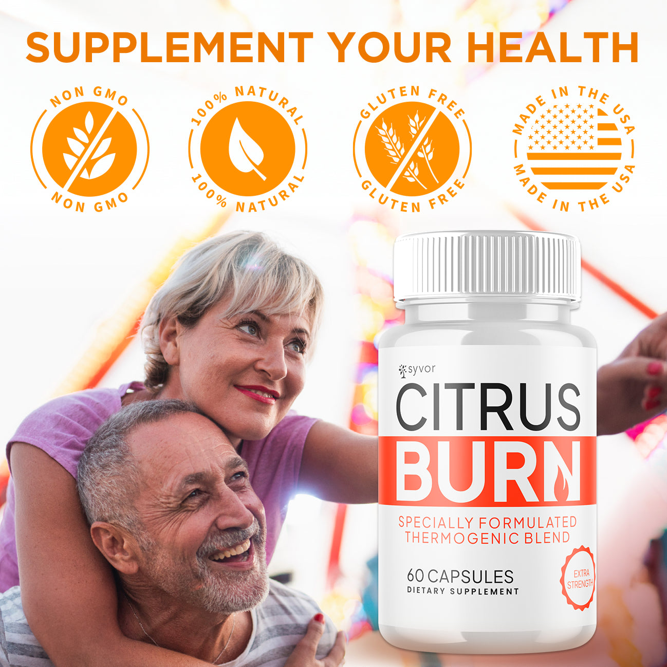 (1 Pack) Citrus Burn Advanced Energy & Fitness Supplement Citrusburn 60 Capsules
