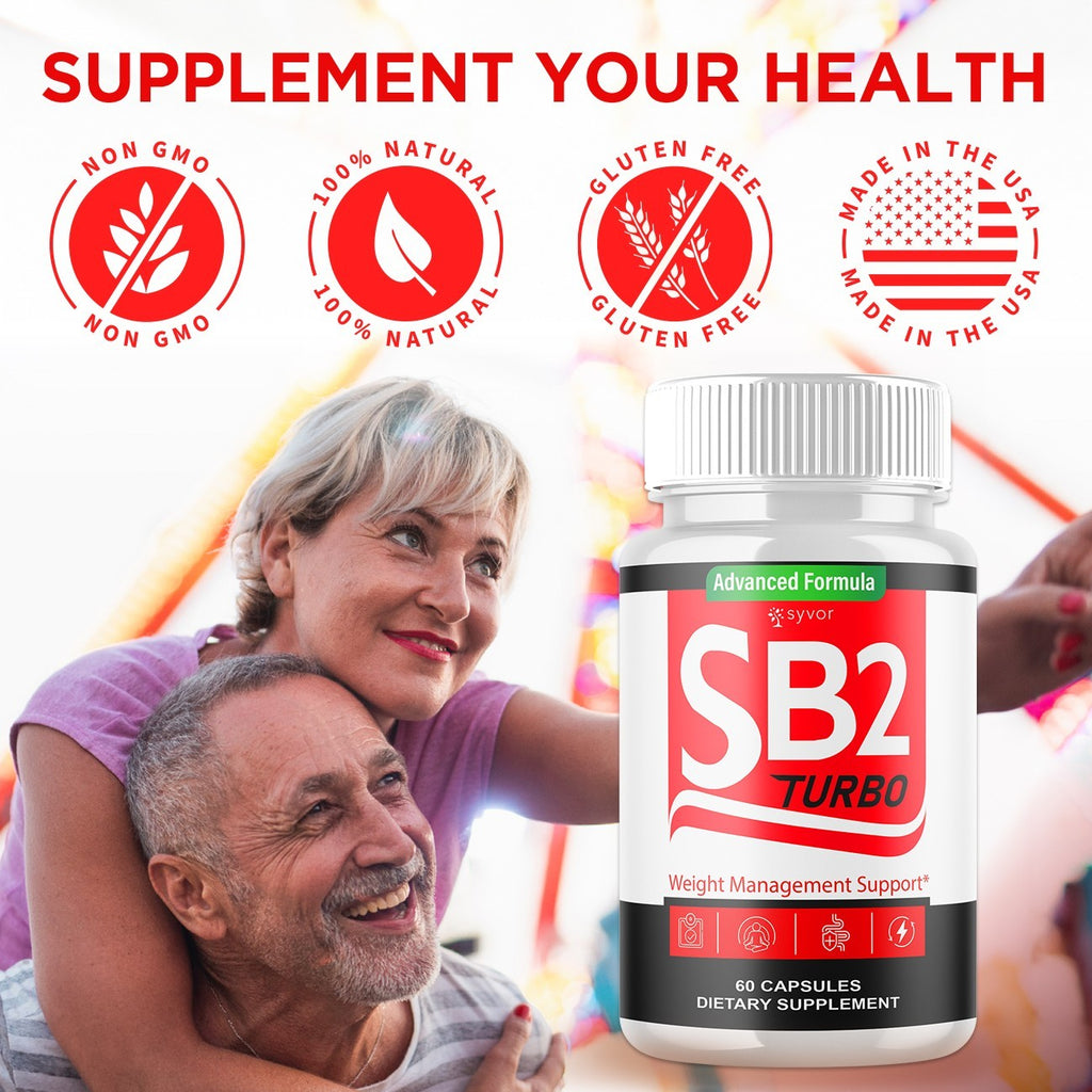 (5 Pack) SB2 Turbo Pills Advanced Energy & Fitness Supplement Sb2Turbo 300 Caps