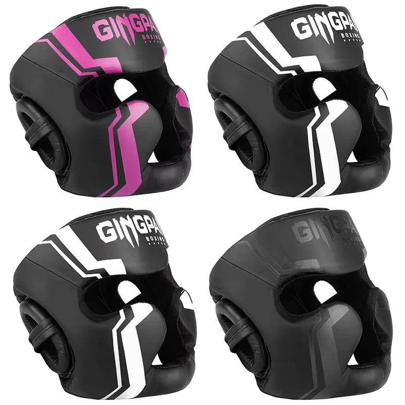 Professional Boxing and MMA Headgear - Full-Coverage Safety Helmet for Adults and Children, Ideal for Muay Thai and Kickboxing Training