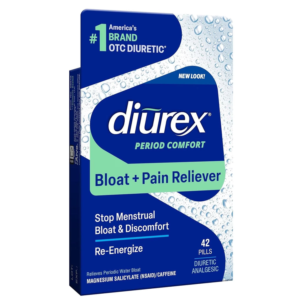 Water Pills + Pain Relief - Relieve Water Bloat, Cramps, & Fatigue - 42 Ct