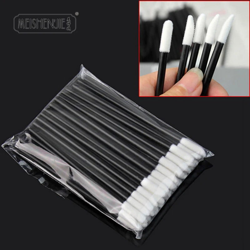 Wholesale Lip Brushes Applicators - 50/1000 Pieces Eyelash and Lipstick Applicator Wands for Makeup Application