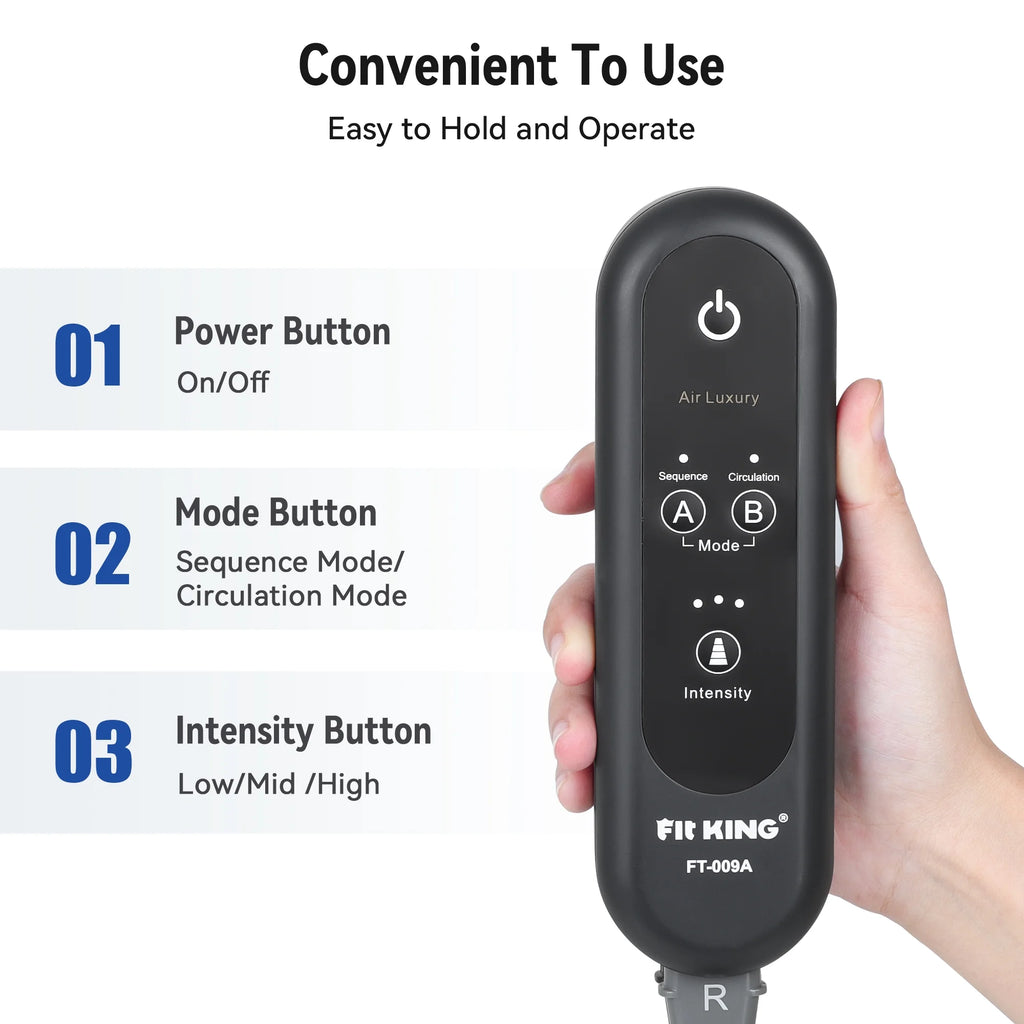 Leg Massager for Circulation, Leg and Foot Compression Massager with 3 Intensities 2 Modes 2 Extensions FSA/HSA Eligible