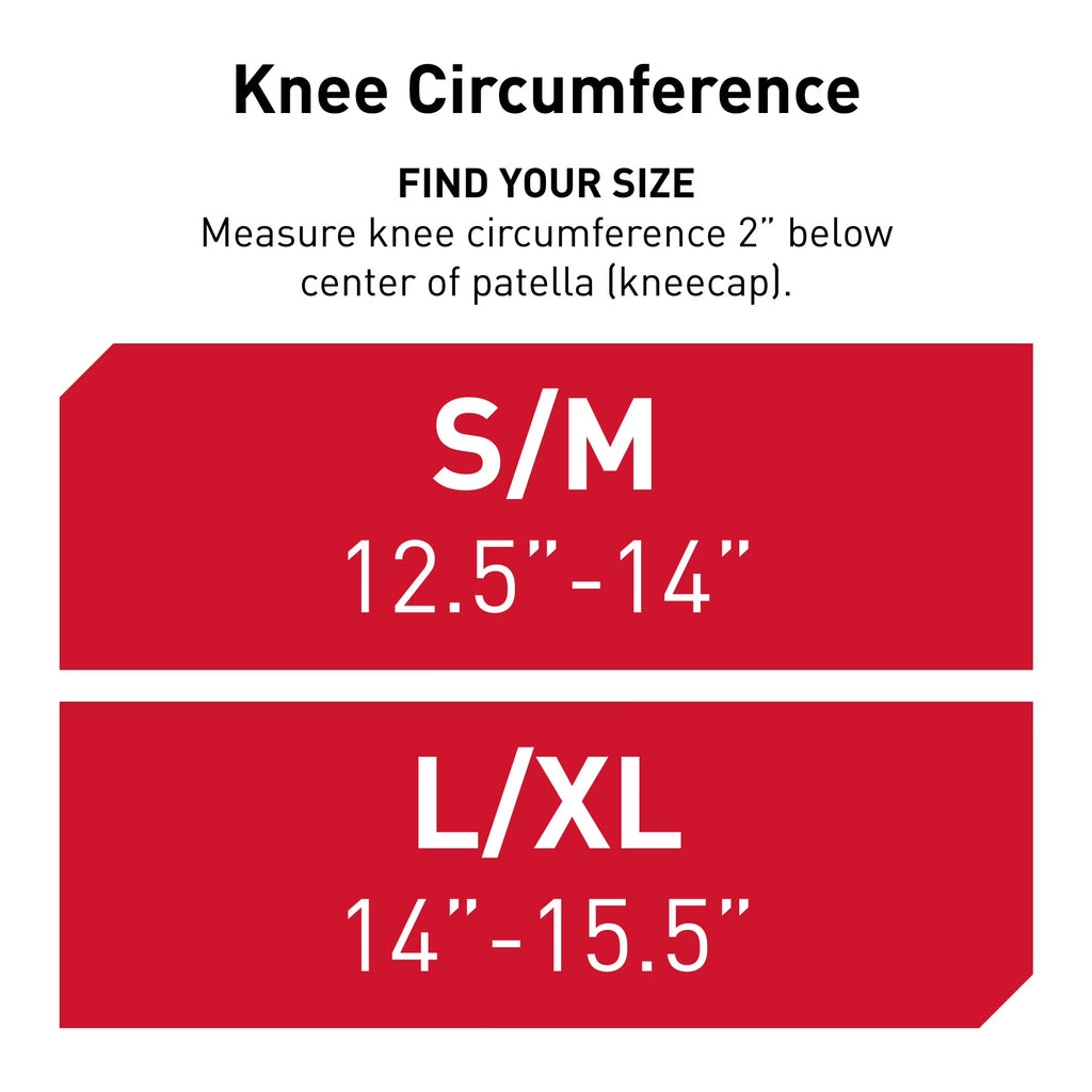 Knee Compression Knit Sleeve W/ Gel Buttress and Stays, S/M